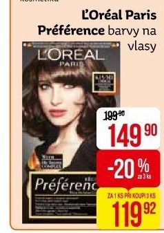 Barva na vlasy Préférence L'