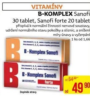 Doplněk stravy B-komplex Sanofi