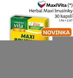 Doplněk stravy Brusinky Herbal MaxiVita