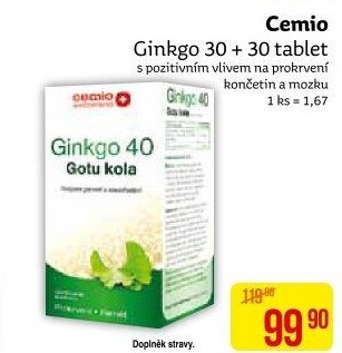 Doplněk stravy Gingko Cemio