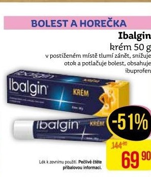 Krém proti bolesti Ibalgin