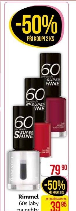 Lak na nehty 60 seconds Rimmel