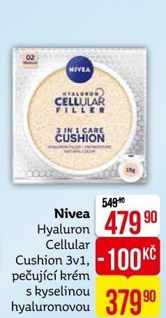 Make-up v houbičce Hyaluron Cellular Filler Nivea
