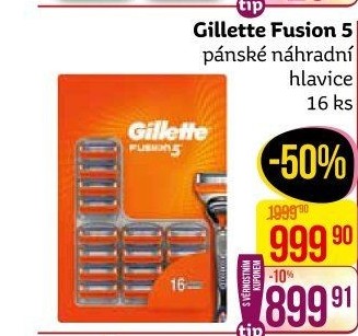 Náhradní hlavice pánské Gillette Fusion