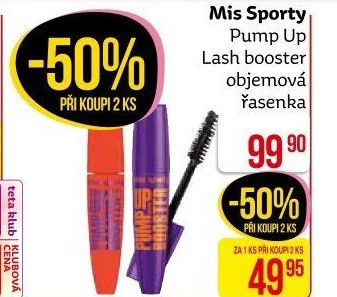 Řasenka Pump Up Booster Miss Sporty