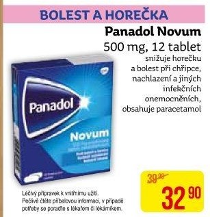 Tablety proti horečce a bolesti Novum Panadol