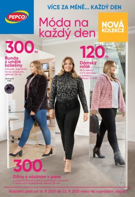 akční leták PEPCO 16.9.2021-22.9.2021