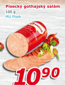 Salám Gothaj Maso uzeniny Písek