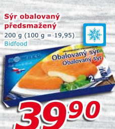 Sýr obalovaný mražený Nowaco