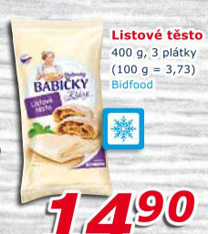 Těsto listové mražené Dobroty babičky Kláry