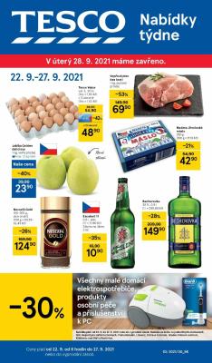 akční leták Tesco 22.9.2021-27.9.2021