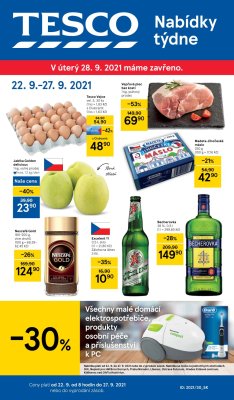 akční leták Tesco 22.9.2021-27.9.2021