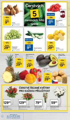 akční leták Tesco 22.9.2021-27.9.2021