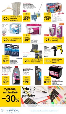 akční leták Tesco 22.9.2021-27.9.2021