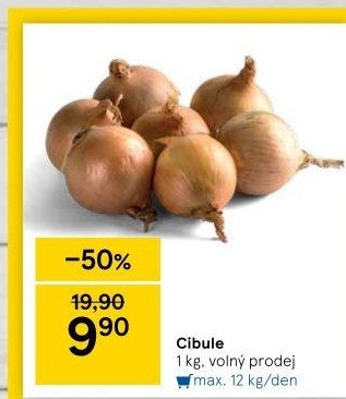 Cibule kuchyňská žlutá