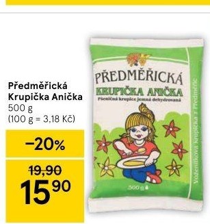 Dětská předměřická krupička Anička Mlýny J. Voženílek