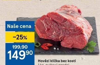 Hovězí přední bez kosti - kližka