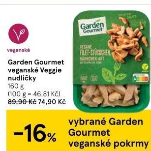 Nudličky Veggie Garden Gourmet