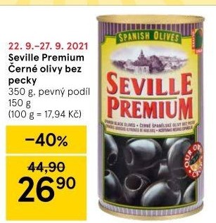 Olivy černé Seville Premium
