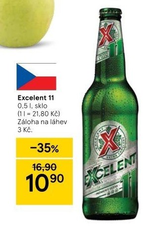 Pivo světlý ležák 11° Excelent