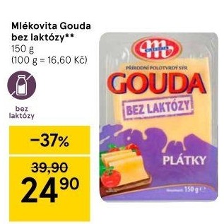 Sýr Gouda bez laktózy Mlekovita