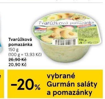 Tvarůžková pomazánka Gurmán klub