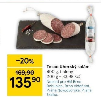 Uherský salám Tesco