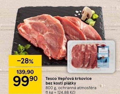 Vepřová krkovice bez kosti Tesco