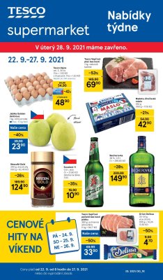 akční leták Tesco 22.9.2021-27.9.2021