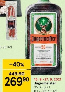 Bylinný likér Jägermeister