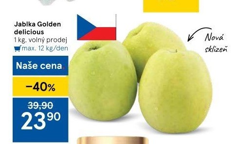 Jablka Golden Delicious