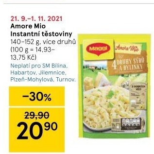 Jídla instantní Amore mio Maggi
