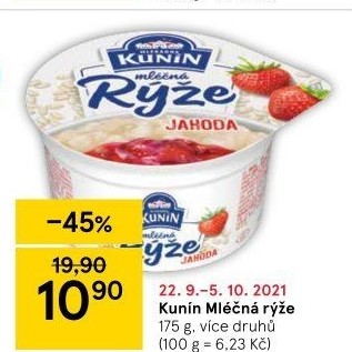 Mléčná rýže Kunín