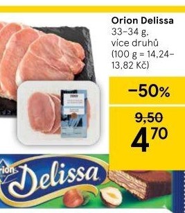 Oplatky celomáčené Delissa Orion