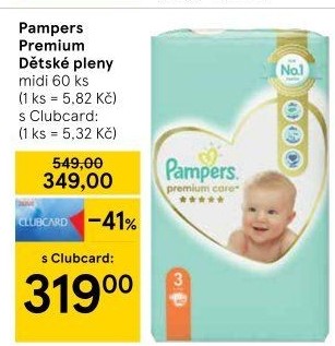 Pleny dětské Pampers Premium Care