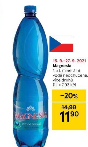 Přírodní voda Magnesia