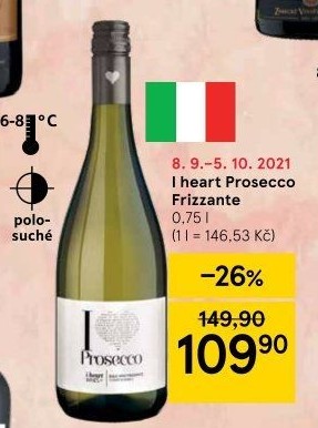 Prosecco Frizzante I Heart