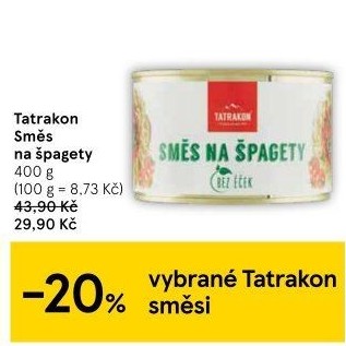 Směs na špagety Tatrakon