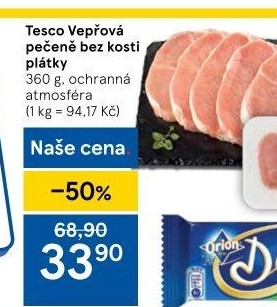 Vepřová pečeně bez kosti Tesco