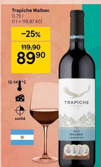 Víno Malbec Trapiche