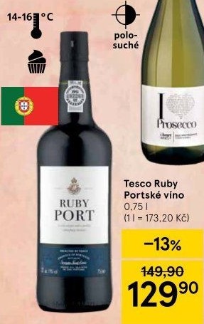 Víno Ruby Port Tesco