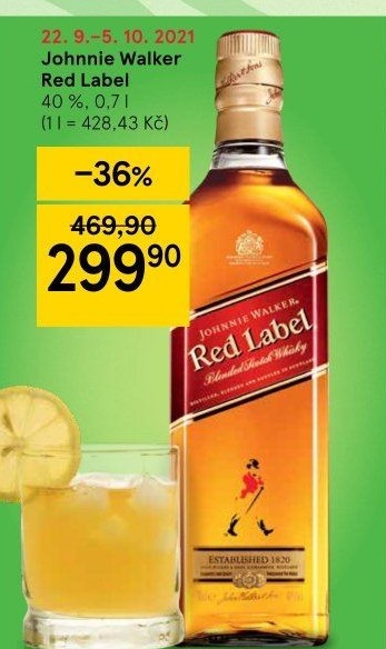 Whisky Red Label Johnnie Walker