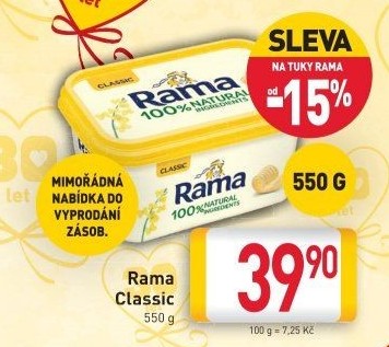 Margarín Classic Rama