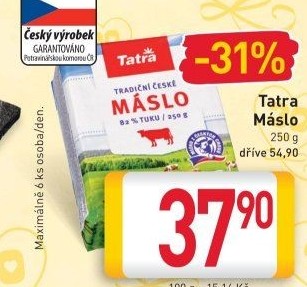 Máslo Tatra