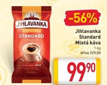 Mletá káva Standard Jihlavanka