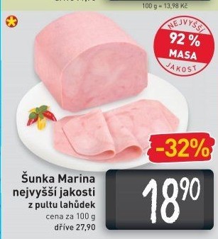 Šunka Marina nejvyšší jakosti