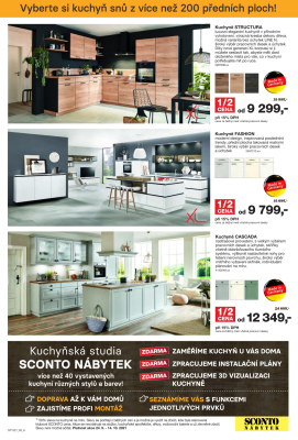 akční leták Sconto nábytek 24.9.2021-14.10.2021