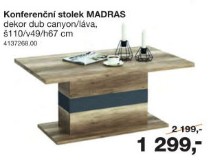 Konferenční stolek Madras