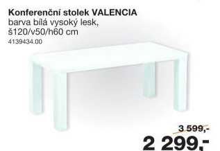 Konferenční stolek Valencia