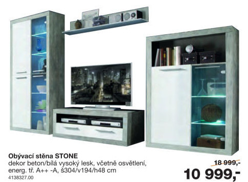 Obývací stěna Stone